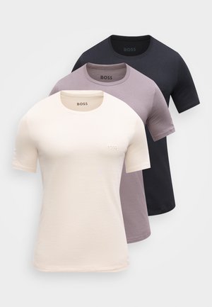 CLASSIC 3 PACK - Camiseta interior - dark purple/beige/black