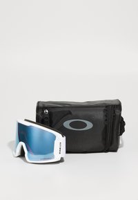 Oakley LINE MINER L UNISEX - Ochelari de schi - matte white/sapphire irid