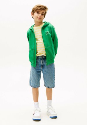 Sweater met rits - radiant green