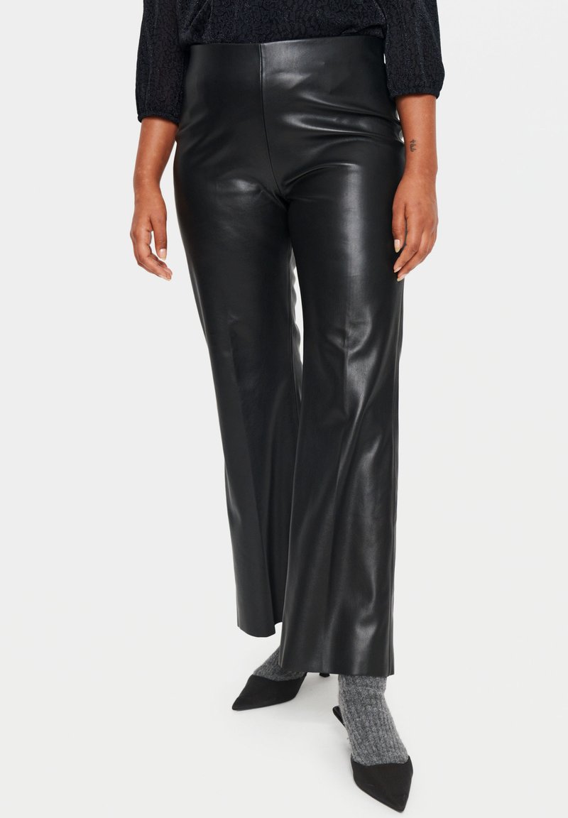 Saint Tropez DOWIE FLARED - Hlače - black