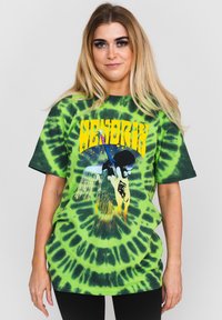 Paradiso Clothing JIMI HENDRIX HEAR THE VIBE TIE DYE - Print T-shirt - green