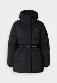 BELTED MIDWEIGHT PUFFER - Zimski kaput - black