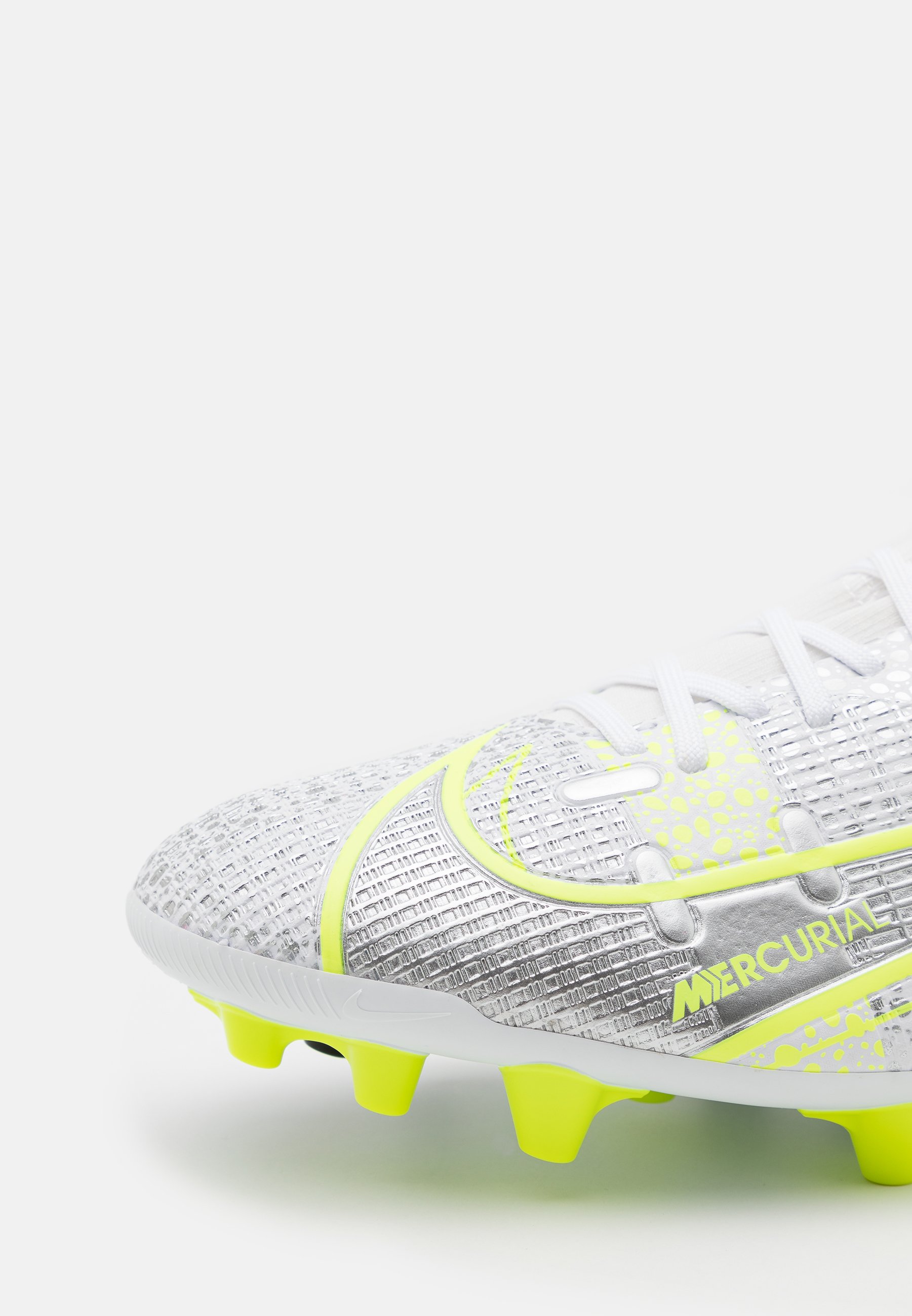 Nike Performance MERCURIAL 8 ACADEMY AG - Botas de fútbol con tacos -  white/black/metallic silver/volt/blanco - Zalando.es
