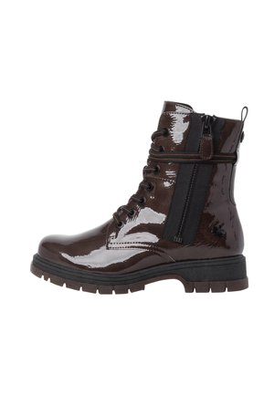 KRETSCHMER - Lace-up ankle boots - pepper met. p.
