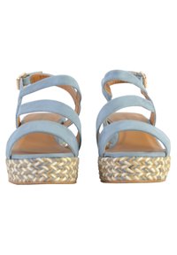 Divine Factory COMPENSÉE - Sandaler m/ kilehæl - bleu