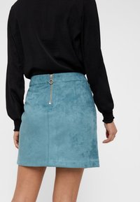 Vero Moda VMDONNADINA SHORT - Minikjol - smoke blue