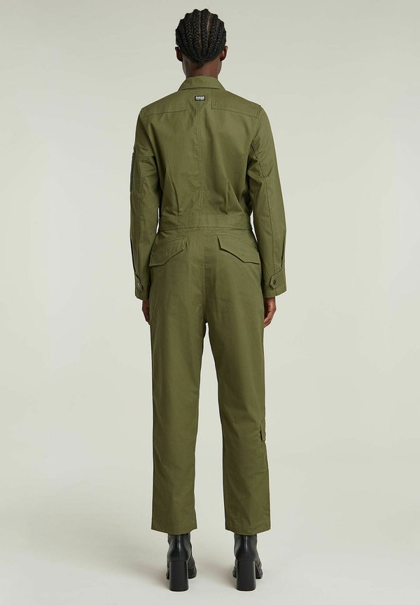 MULTI ZIP WINTER - Jumpsuit - shadow olive