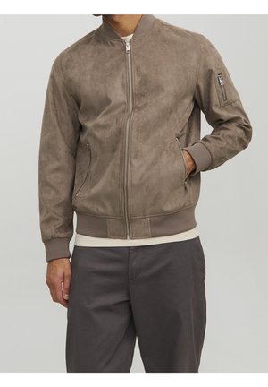 Imitatieleren jas - brown