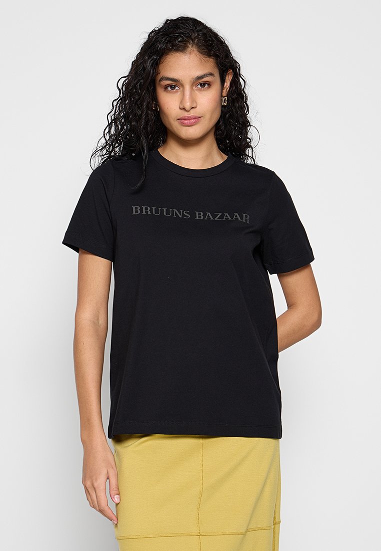 Bruuns Bazaar T-shirt print zwart