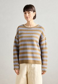 Mos Mosh TWO STRIPE - Jumper - true camel