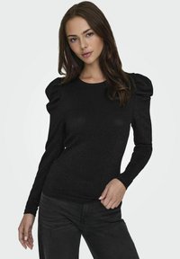 ONLY MIT LANGEN ÄRMELN GLITZER - Hosszú ujjú felső - black