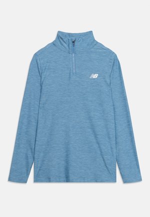 New Balance, QUARTER ZIP FUNNEL - Φούτερ - heron blue