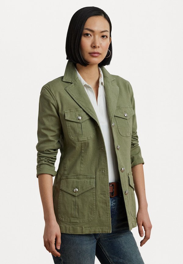 STRETCH COTTON CANVAS BLAZER - Blazer
