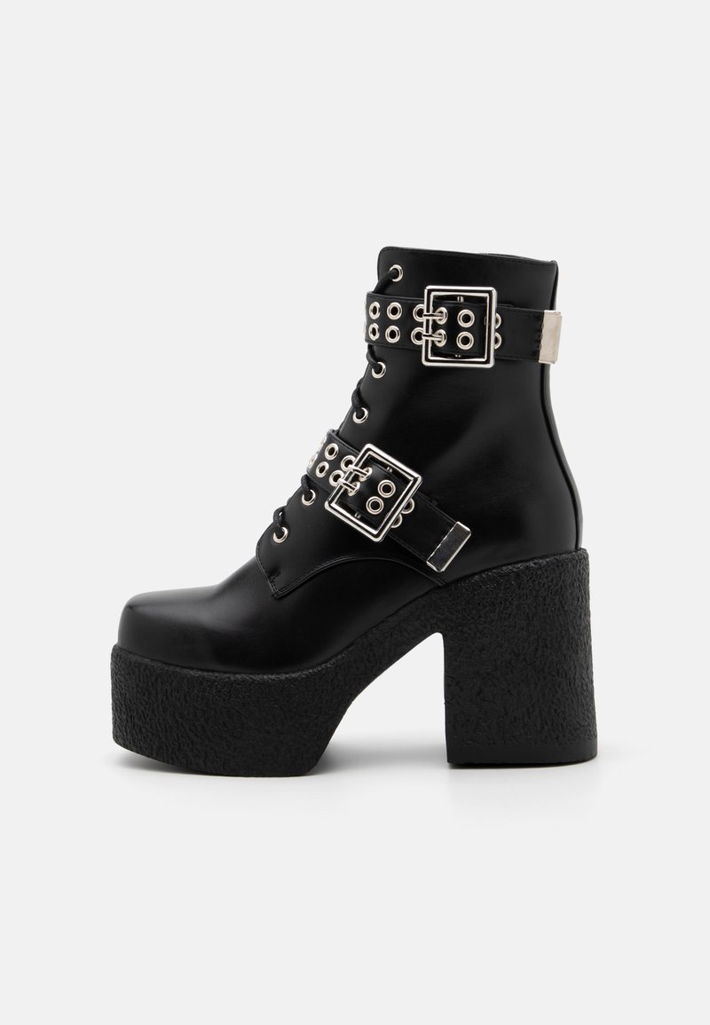 LAMODA CLEAR HEAD - Aulinukai su platforma - black