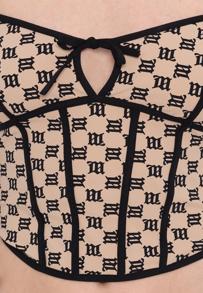 MISBHV MONOGRAM COQUETTE CORSET - Top - beige/black