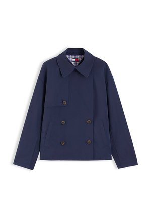 Tommy Jeans, SHORT TRENCH JACKET - Καμπαρντίνα - dark blue