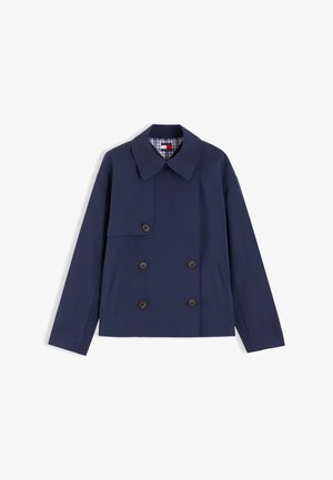 Tommy Jeans, SHORT TRENCH JACKET - Καμπαρντίνα - dark blue