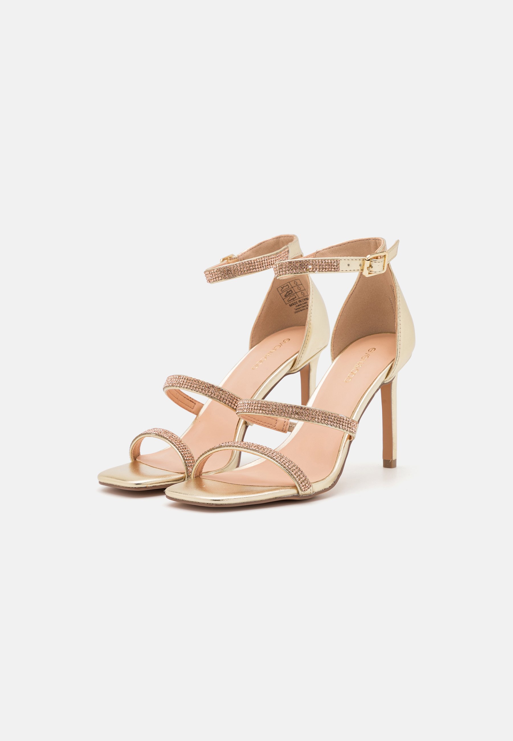 Even\u0026Odd Sandalen met hoge hak - gold/goudkleurig - Zalando.nl