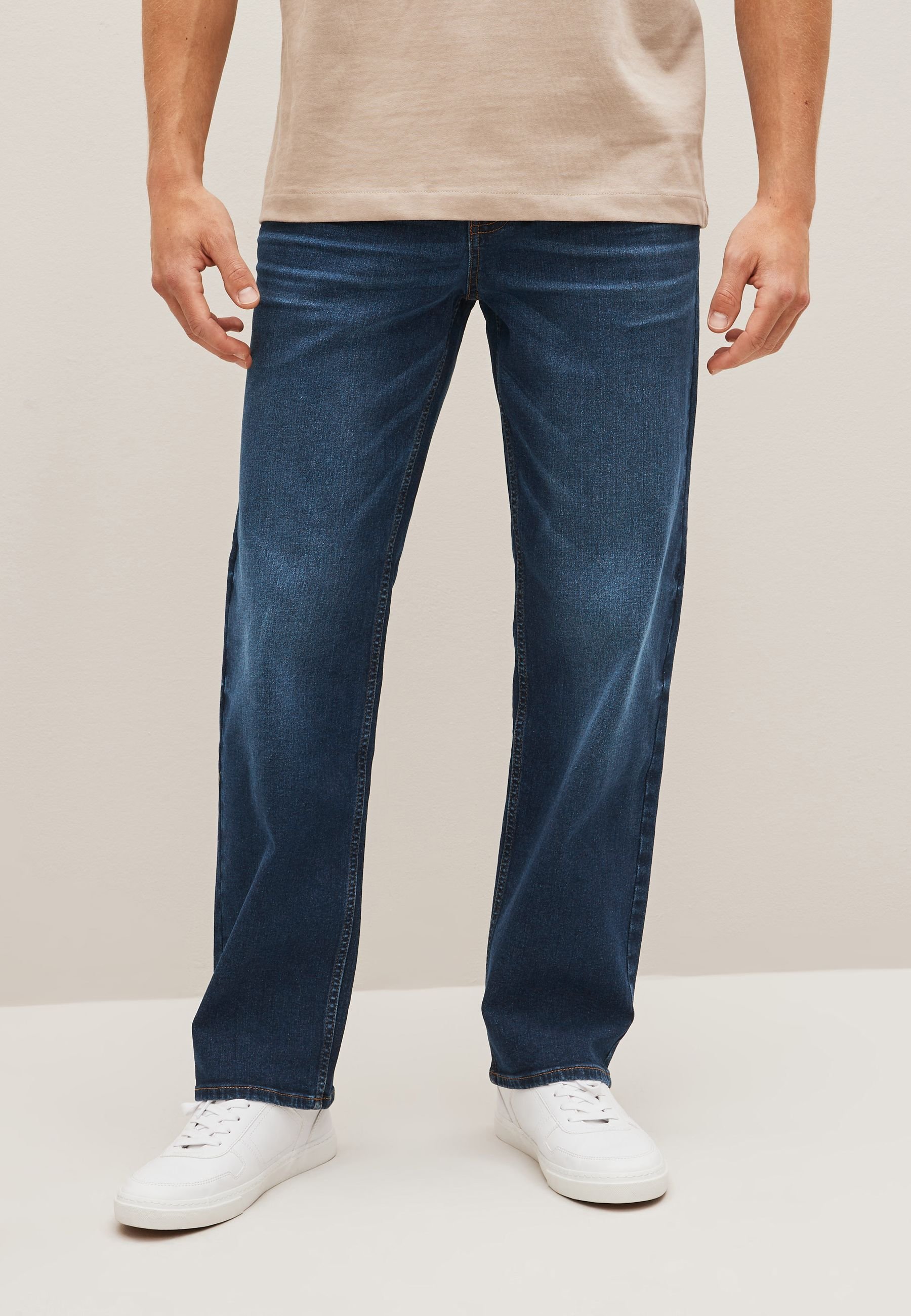Next REGULAR FIT ESSENTIAL STRETCH - Straight leg jeans - mid blue
