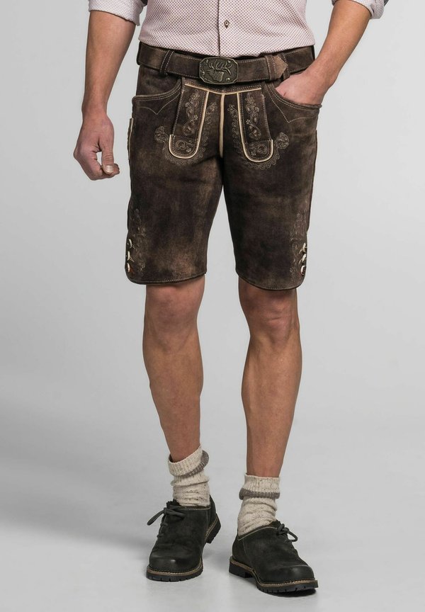 ALEX H HI GÜ - Lederhose - beige