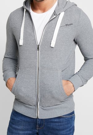 Sweater met rits - turquoise