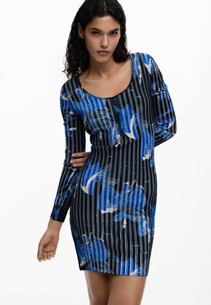 MIDI PLEATED  - Etuikjole - black