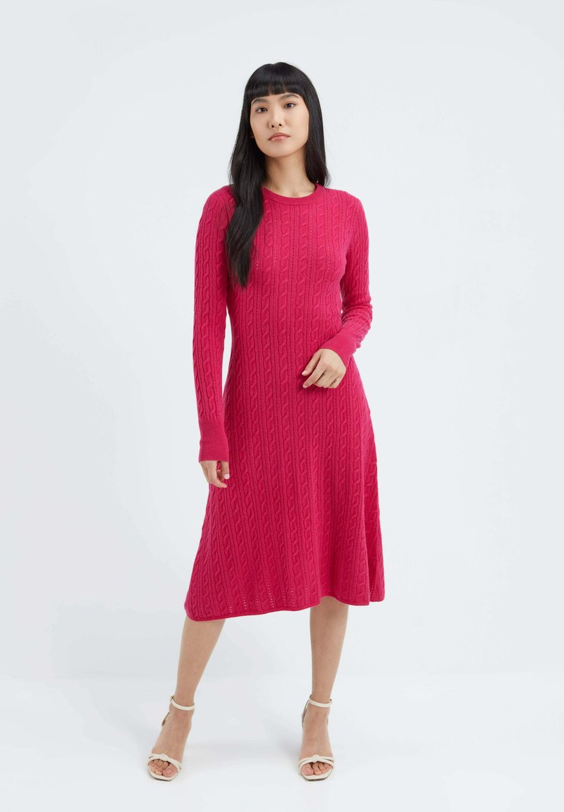 Damen Freizeitkleider | GOBI Cashmere Strickkleid beetroot purple/pink - YH23813 Damen Freizeitkleider | GOBI Cashmere Strickkleid beetroot purple/pink - YH23813