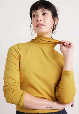 LANDING - Long sleeved top - yellow chamomile