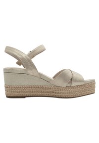 Tamaris Sandali con plateau - champagne