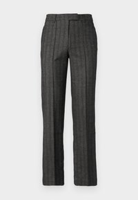 STRIPED SLIM PANTS - Housut - grey