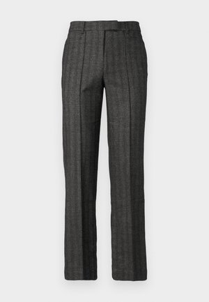 REMAIN STRIPED SLIM PANTS - Bukser - grey