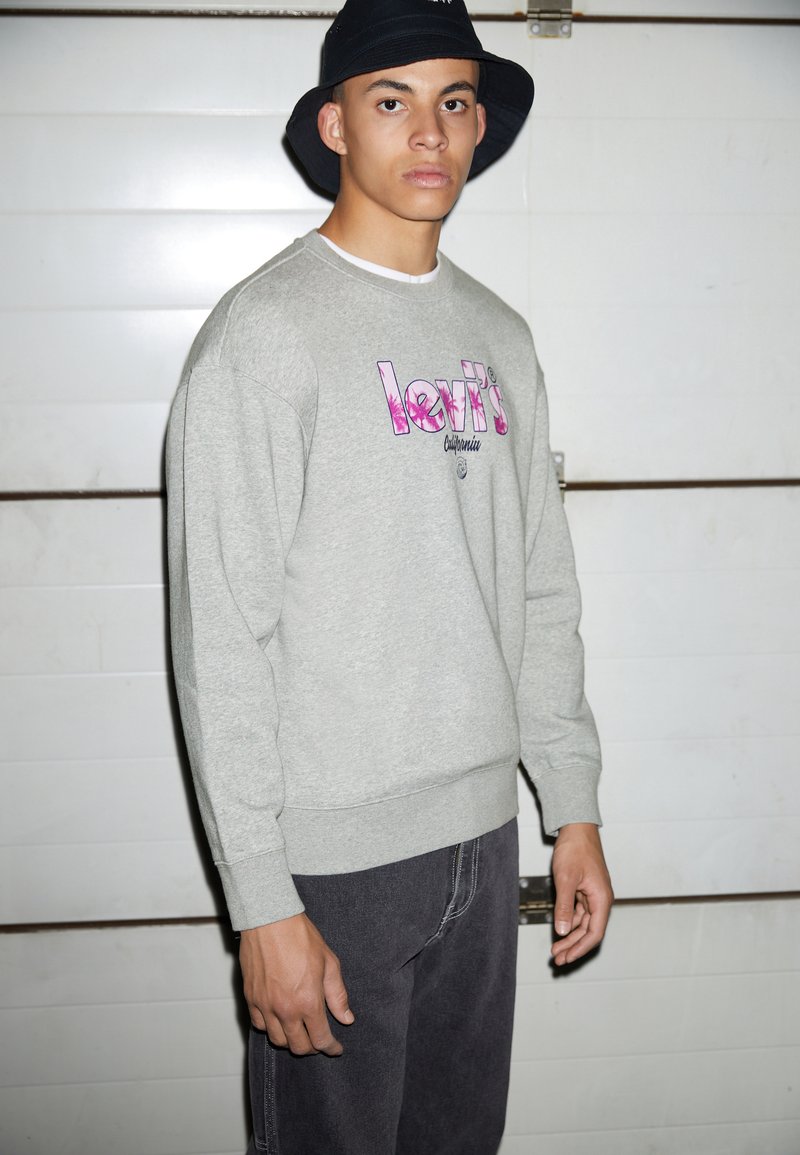 Levi's® GRAPHIC CREW - Camisola - mottled grey