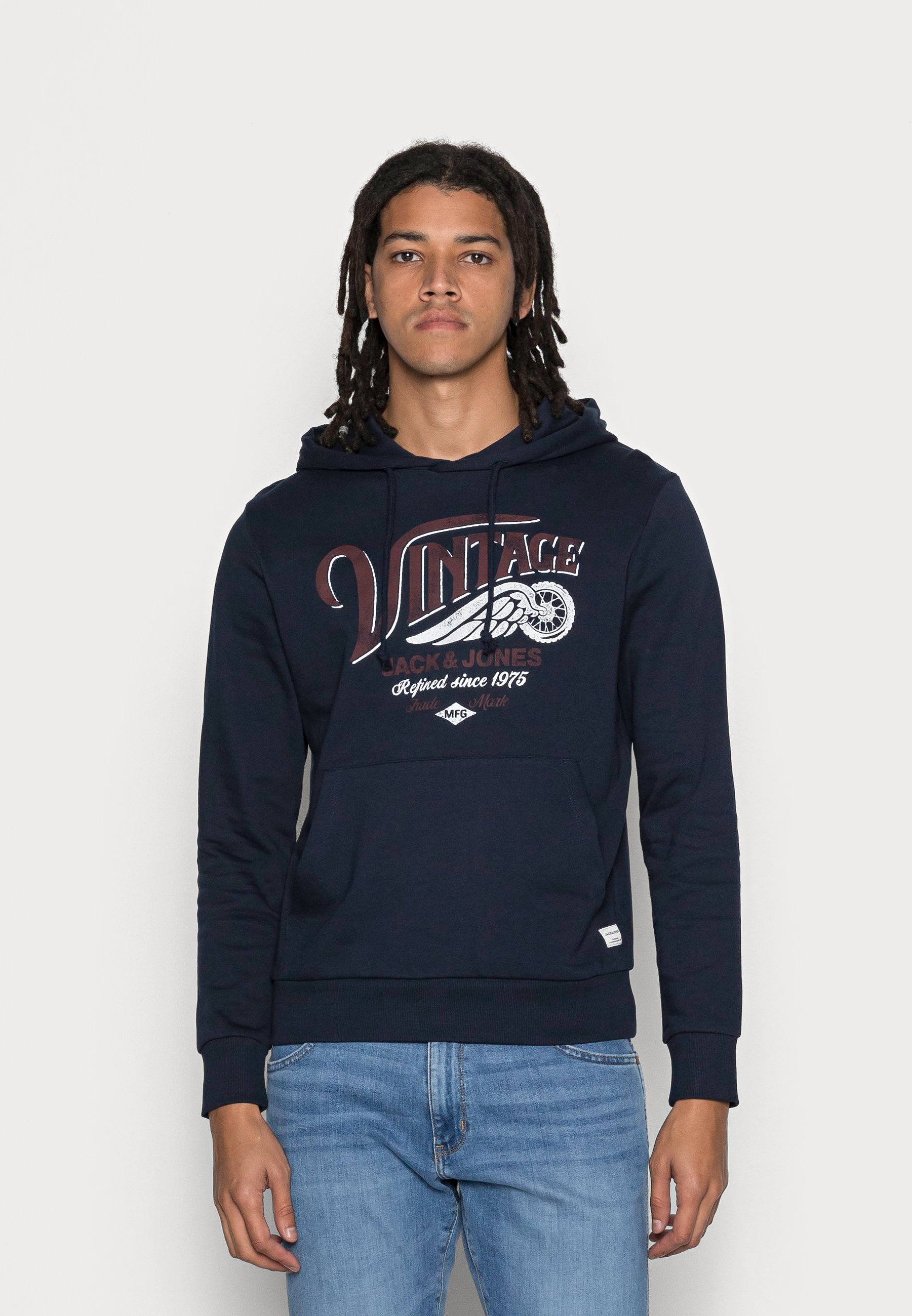 Jack \u0026 Jones JJENTRY HOOD - Sudadera - navy blazer/azul marino - Zalando.es