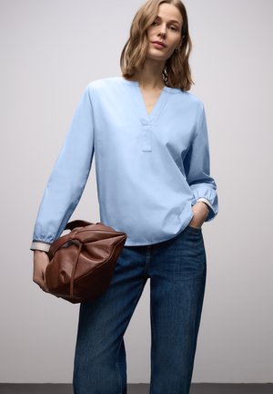 MIT TAPEDETAILS - Camicetta - blau