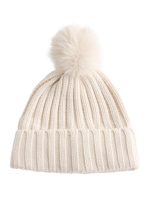POMPOM KNIT - Klobúk - white