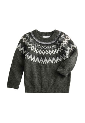 Striktrøje - grey mix