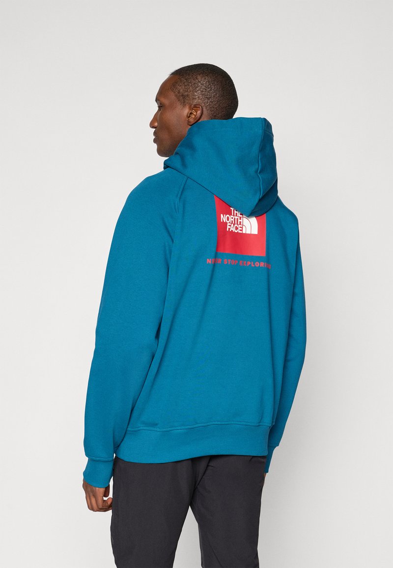 The North Face RAGLAN BOX HOODIE - Felpa con cappuccio - mineral ink/red