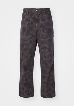 Carhartt WIP DUCK SINGLE KNEE PANT - Bukse - green/graphite garment dyed