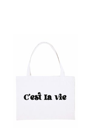 CEST LA VIE PRINT - Shopper - white