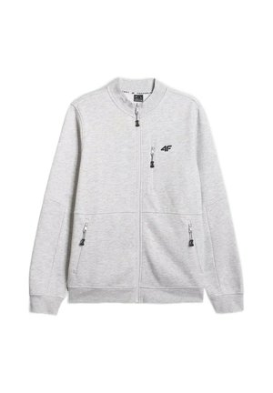 4F, BLUZA M2547 - Sweater met rits - light grey