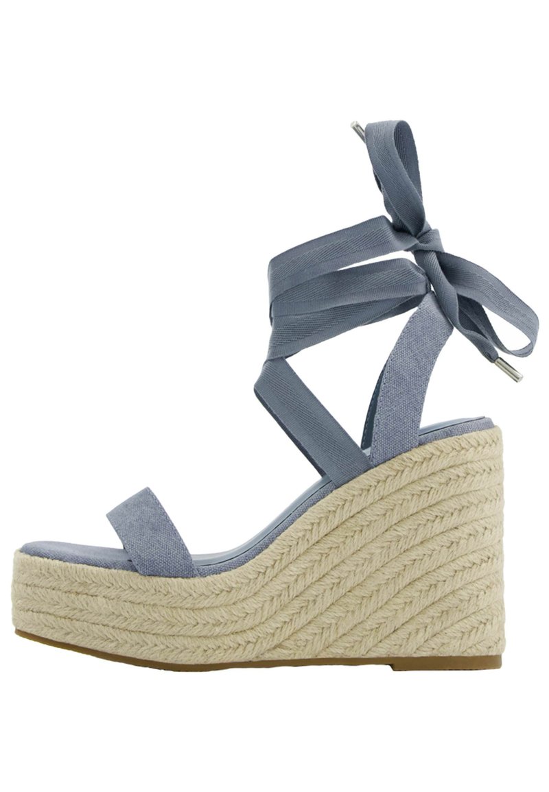 Bershka Espadrilles lichtblauw denim Bershka Espadrilles lichtblauw denim