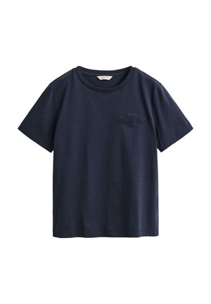 GANT TONAL SHIELD - T-shirts basic - evening blue
