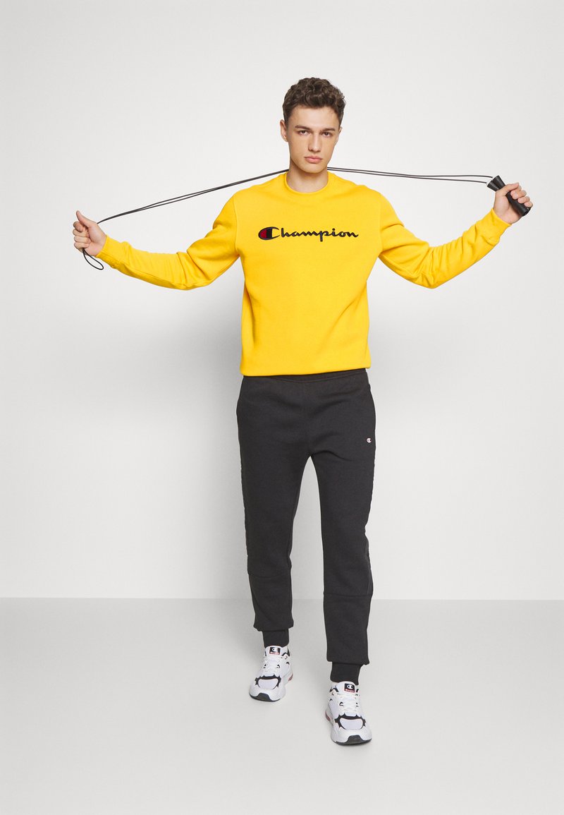 Champion CLASSIC CREWNECK LARGE LOGO - Sweatshirt - yellow - Zalando.ie