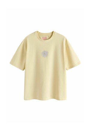 Next, REGULAR FIT - EDIT GRAPHIC T-SHIRT . - T-shirt imprimé - yellow