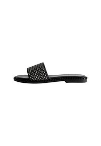 New Look RAFFIA STRAP - Riemensandalette - black pattern