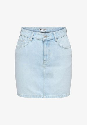 ONLY, JEANSROCK ONLSTELLA JEANSROCK - Mini suknja - light blue bleached denim