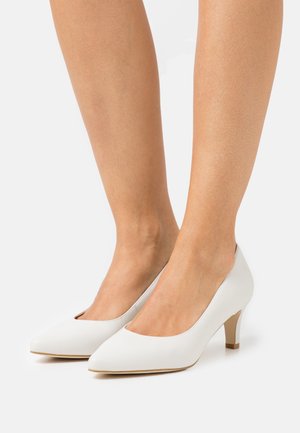 LEATHER COMFORT - Classic heels - white