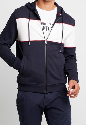 Felpa con zip - dark blue