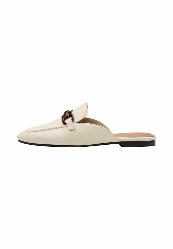 Pantolette flach - ivory