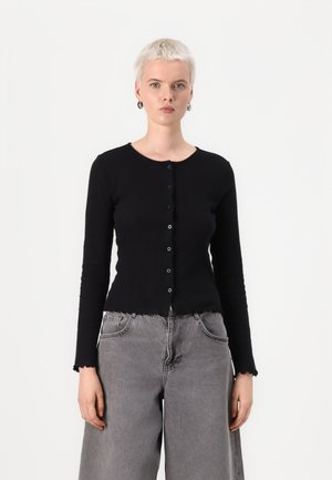 PCMARIE CARDIGAN - Chaqueta de punto - black